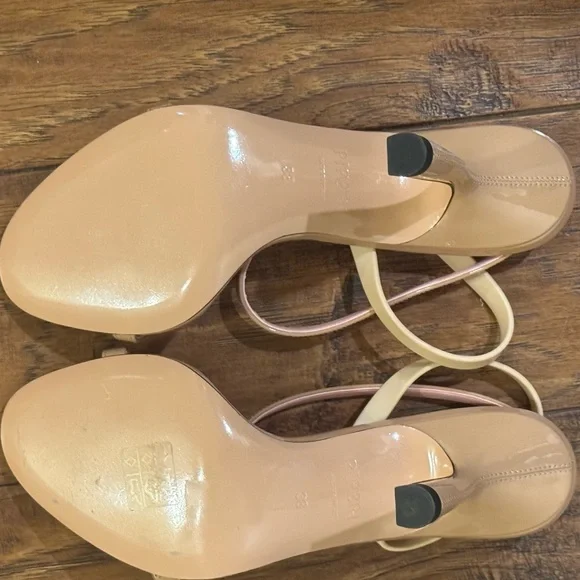 NIB Piferi Nude Caramel Fantasia Strappy Heels Sandals - Picture 5 of 7